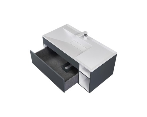 Раковина для ванной Uperwood Lotus Premium 100х50х13 см, белая матовая