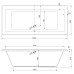 Акриловая ванна Cezares Plane 190x80 PLANE-190-80-49-W37