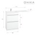 Тумба под раковину Onika Милтон 48 напольная под стиральную машину, белая