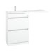 Тумба под раковину Onika Милтон 48 напольная под стиральную машину, белая