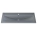 Раковина для ванной кварцевая Uperwood Foster Quartz 100х45,5х17,5, серая матовая, бетон