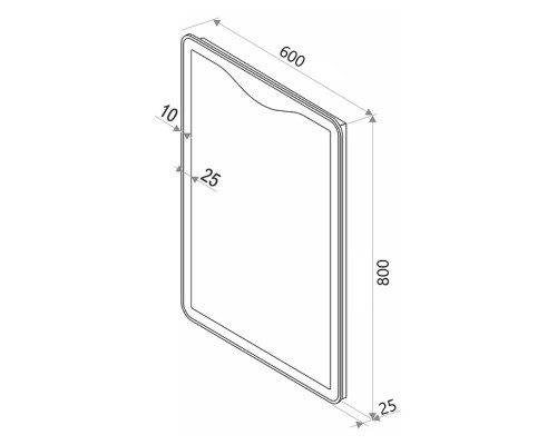 Зеркало Континент "Amaze LED" ЗЛП481