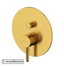 Смеситель для душа скрытого монтажа WHITECROSS Y Y1235GLB брашированное золото