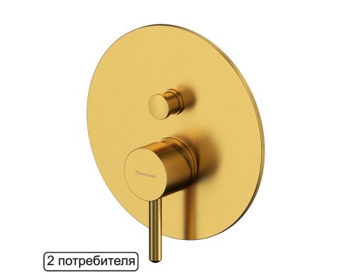 Смеситель для душа скрытого монтажа WHITECROSS Y Y1235GLB брашированное золото