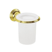 Стакан подвесной Colombo Hermitag цвет PVD золото/матовое стекло