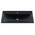 Раковина для ванной кварцевая Uperwood Foster Quartz 80х45,5х17,5, черная матовая, космос
