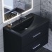 Раковина для ванной кварцевая Uperwood Foster Quartz 80х45,5х17,5, черная матовая, космос
