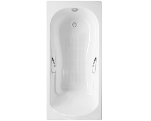 Ванна чугунная Delice Haiti Luxe 170х80 с отверстиями под ручки и антискользящим покрытием