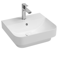 Раковина накладная ISVEA Sott'Aqua 10SQ50048SV прямоугольная 48см, белый 10SQ50048SV