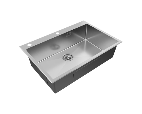 Кухонная мойка Paulmark Vast-Edge 75 PM777551-BS Брашированная сталь