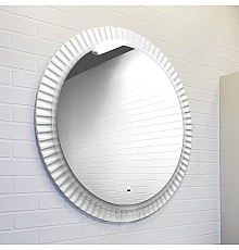 Зеркало Comforty Мадрид-70 LED-подсветка, бесконтактный сенсор, белый матовый