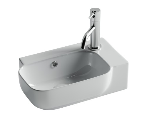 Рукомойник подвесной Ceramicanova 403x249x140, с отверстием под смеситель