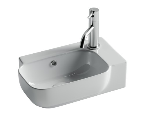 Рукомойник подвесной Ceramicanova 403x249x140, с отверстием под смеситель