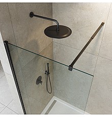 Душевая перегородка Cezares Liberta 80 LIBERTA-L-1-80-C-NERO Черный матовый
