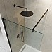 Душевая перегородка Cezares Liberta 80 LIBERTA-L-1-80-C-NERO Черный матовый