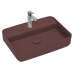 Раковина накладная ISVEA Infinity 55 прямоугольная 55см бордовый матовый 10NF66055SV-2R