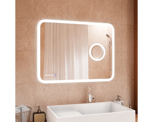 Зеркало Континент Bliss 800х700 с подсветкой с сенсорным выключателем