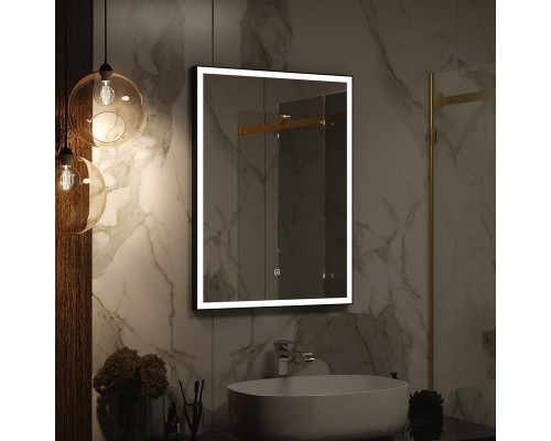 Зеркало Континент "Frame Black LED" ЗЛП948