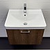 Тумба с раковиной Comforty Ангара-60П дуб темно-коричневый 4460