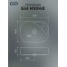 Керамическая раковина Gid N9048