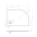 Душевой поддон из искусственного камня BelBagno Uno 120x90 R TRAY-MR-UNO-RH-120/90-550-35-W-R-CR Белый