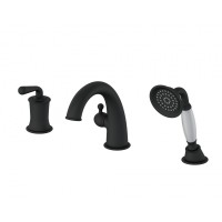 Смеситель на борт ванны Wonzon&Woghand, Черный матовый