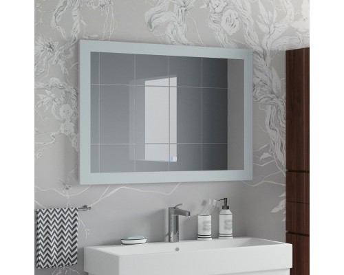 Зеркало Континент Relax 1000х700 ЗЛП589 с подсветкой с сенсорным выключателем с подогревом