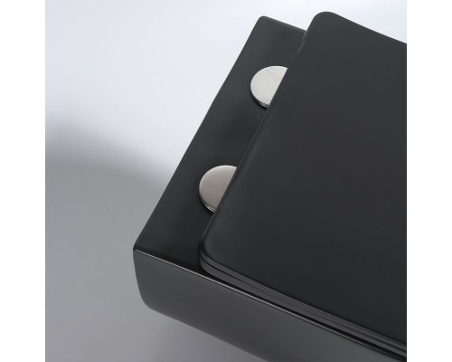 Унитаз подвесной Vincea Evo VT1-34SMB безободковый черный матовый сиденье с микролифтом