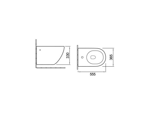 Биде подвесное Vincea VB1-14 белый