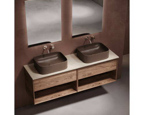 Столешница для ванной комнаты из керамогранита Sancos Kreman 1600х460, TT160A2