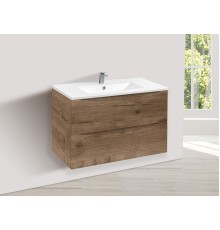 База под керамическую раковину Vincea Mia 750 подвесная 2 ящика Soft close V.Oak