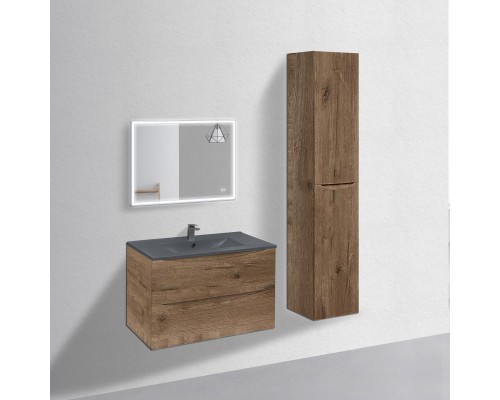 База под керамическую раковину Vincea Mia 750 подвесная 2 ящика Soft close V.Oak