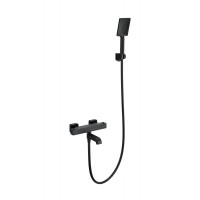 Смеситель для ванны с душем и термостатом Wonzon&Woghand, Черный матовый