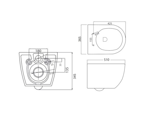Комплект унитаза Cezares Stylus-Tor CZR-6601-TH-TOR/CZR2316SC с инсталляцией BelBagno BB002-80/BB014-SR-BIANCO с сиденьем Микролифт и Белой клавишей смыва