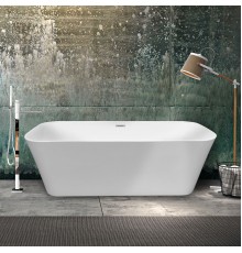 Ванна акриловая Vincea VBT-401-1700MW 1700x800x580 белый мат со сливом хром