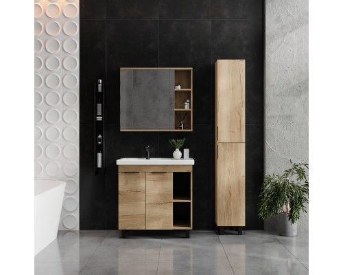 Тумба под раковину Onika Легран 80 напольная, дуб галифакс