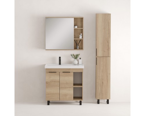 Тумба под раковину Onika Легран 80 напольная, дуб галифакс