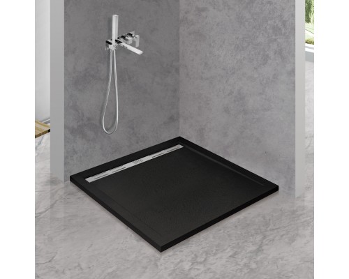 Душевой поддон из искусственного камня Cezares Tray AS 90x90 TRAY-AS-A-90-30-NERO