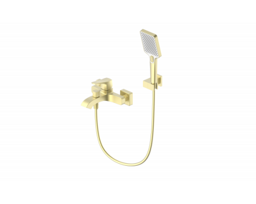 Смеситель для ванны с душем Wonzon&Woghand, Брашированное золото