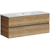 Тумба под раковину SANCOS Urban 1EG 1190х450х550, c двумя ящиками, дуб галифакс натуральный