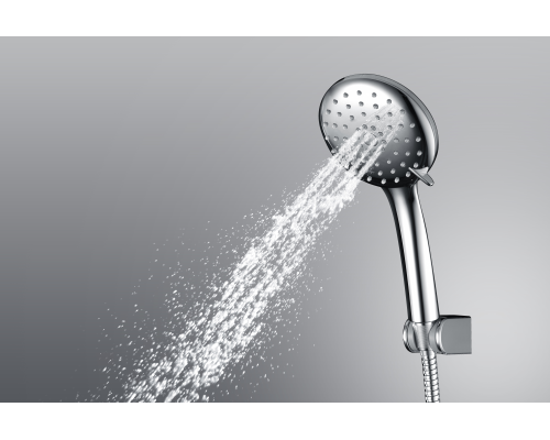 Душевая лейка Sancos Lotus, диаметр 115 мм, 3 режима, хром, SC6003CH