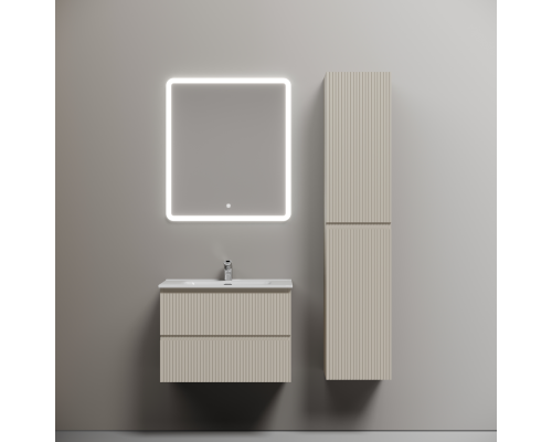 Тумба под раковину подвесная Sancos Snob R 69х44х50, с доводчиками, Beige Soft, SNR70CE