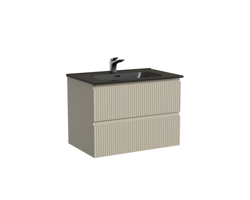 Тумба под раковину подвесная Sancos Snob R 69х44х50, с доводчиками, Beige Soft, SNR70CE