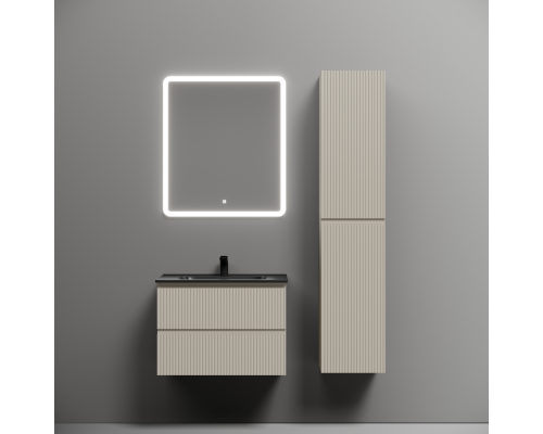 Тумба под раковину подвесная Sancos Snob R 69х44х50, с доводчиками, Beige Soft, SNR70CE