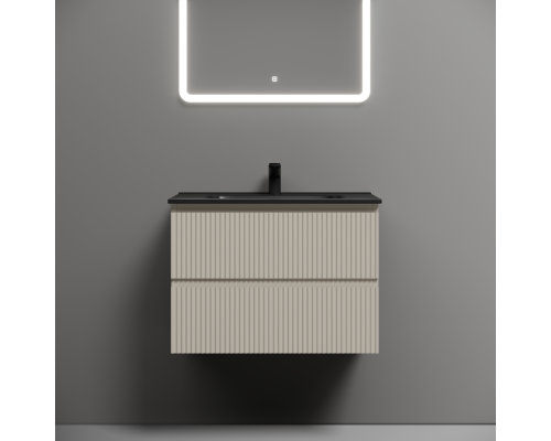 Тумба под раковину подвесная Sancos Snob R 69х44х50, с доводчиками, Beige Soft, SNR70CE