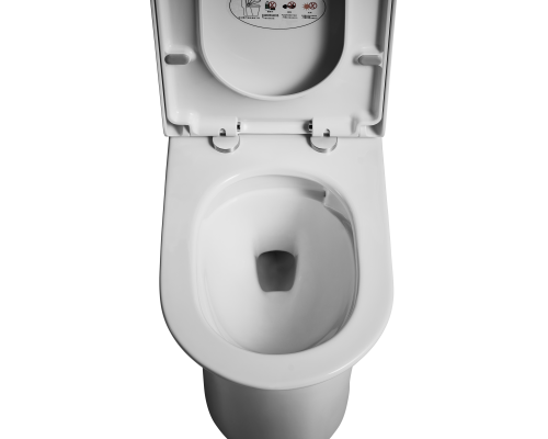 Монолитный унитаз напольный Arrow AB1802H белый