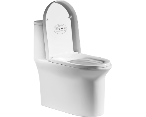 Монолитный унитаз напольный Arrow AB1802H белый