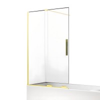 Шторка для ванны NEW TRENDY SMART LIGHT GOLD 120x150 светлое золото