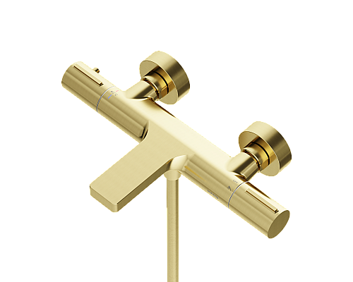 Термостатический смеситель для ванны и душа SANCOS Etna, брашированное золото, SC9006BG