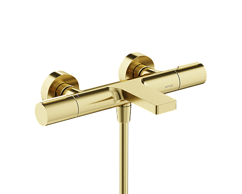 Термостатический смеситель для ванны и душа SANCOS Etna, брашированное золото, SC9006BG